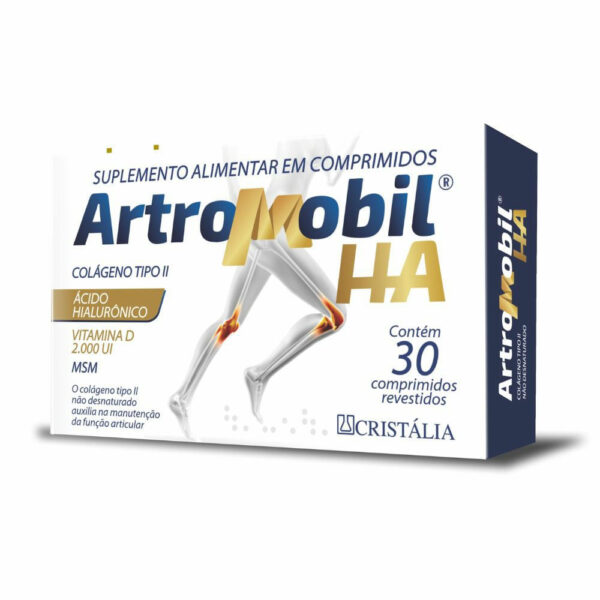 Suplemento Alimentar ArtroMobil HA Colageno II Hidrolisado + Ácido Hialurônico 30 Comprimidos