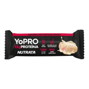 Barra Proteína Yopro Nutrata 15g Morango Chocolate Branco 1 Unidade