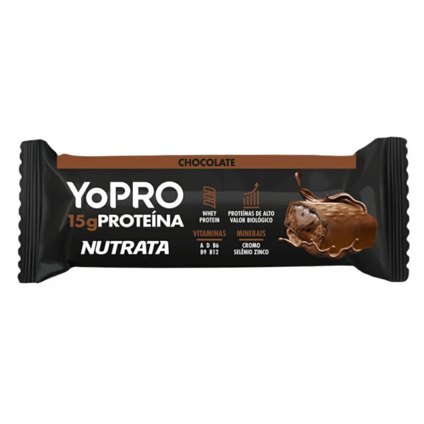 Barra Proteína Yopro Nutrata 15g Chocolate 1 Unidade