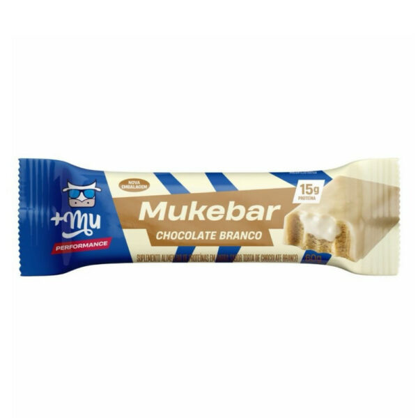 Barra De Proteína Mukebar +MU Chocolate Branco 60g