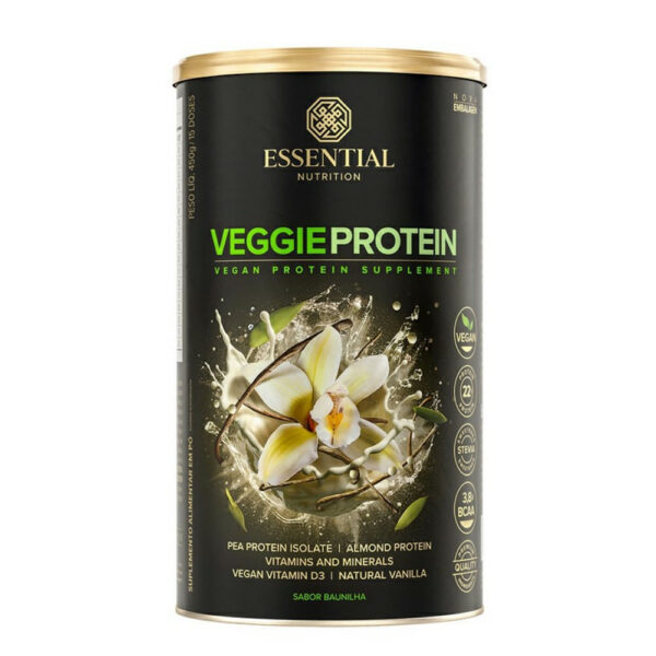 Suplemento Alimentar Essential Nutrition Veggie Protein 450g
