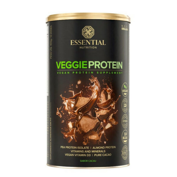 Suplemento Alimentar Essential Nutrition Veggie Protein 455g