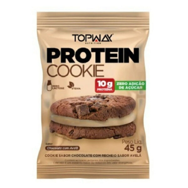 Cookie Topway Protein Chocolate com Avelã 45g