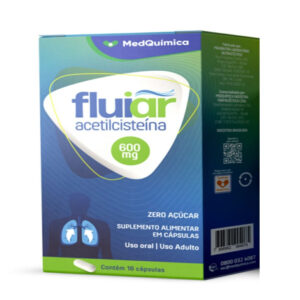 Suplemento Alimentar Fluiar 600mg Medquimica 16 Cápsulas