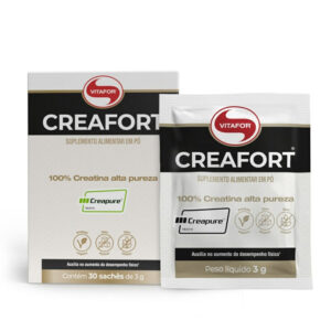 Suplemento Alimentar Vitafor Creafort 100% Creatina Alta Pureza 30 Sachês de 3g Cada