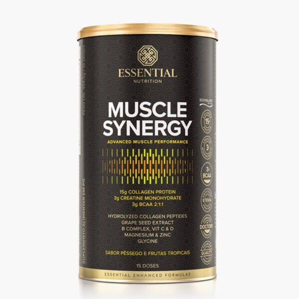 Muscle Synergy Essential Pêssego e Frutas Tropicais 454,5g