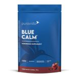Suplemento de Magnésio Inositol Puravida Blue Calm Magnesio, Inositol e Triptofano Maçã e Canela 175g