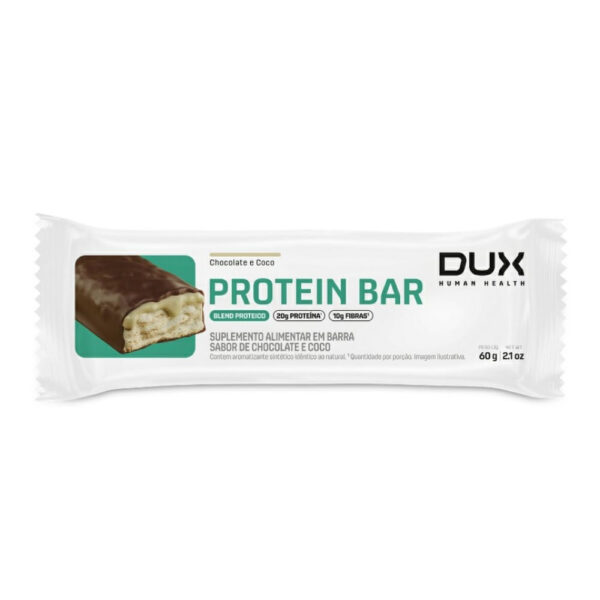 Protein Bar Dux 20g Proteína Chocolate e Coco 60g