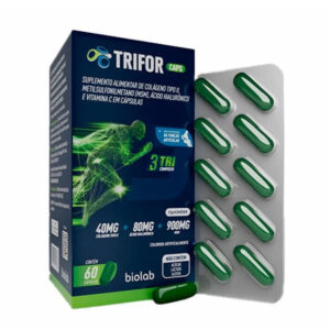 Suplemento Alimentar Biolab Trifor 40mg + 80mg + 900mg 60 Cápsulas