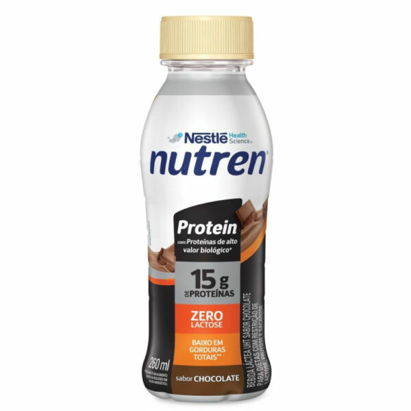 Bebida Láctea Nestlé Nutren Protein 15g de Proteínas Chocolate 260ml