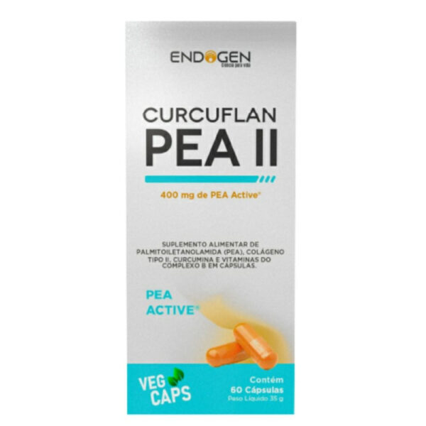 Suplemento Alimentar Endogen Curcuflan PEA II 60 Cápsulas