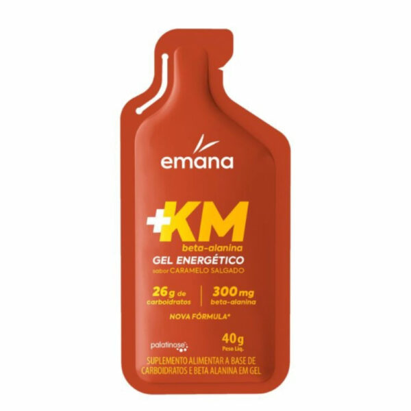 Gel Energético +KM Emana Beta-Alanina Sabor Caramelo Salgado 40g