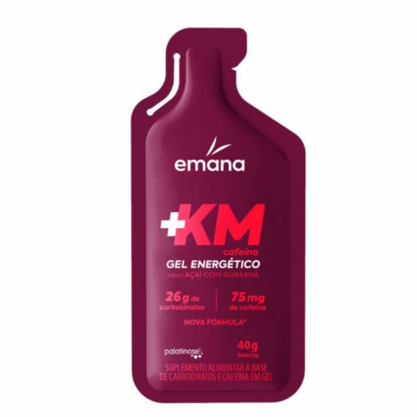 Gel Energético +KM Emana Cafeína Sabor Açaí com Guaraná 40g