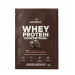Whey Protein Concentrada Emana Sabor Chocolate Belga Sachê 30g