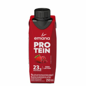 Bebida Láctea Emana Protein Zero Lactose Sabor Frutas Vermelhas 250ml