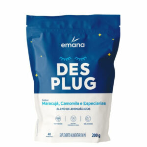 Suplemento Alimentar Emana Des Plug Sabor Maracujá, Camomila e Especiarias em Pó 200g