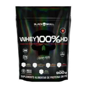 Whey 100% HD Black Skull Sabor Cookies e Cream Refil 900g