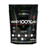 Whey 100% HD Black Skull Sabor Morango Refil 900g