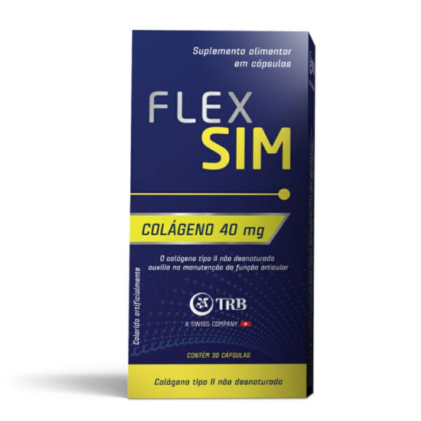Suplemento Alimentar FlexSim Colágeno 30 Cápsulas
