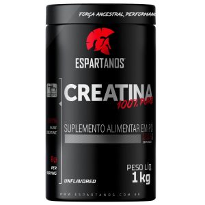 Creatina Monohidratada 100% Pura 1KG – Espartanos – Aprovada Laudo ABENUTRI