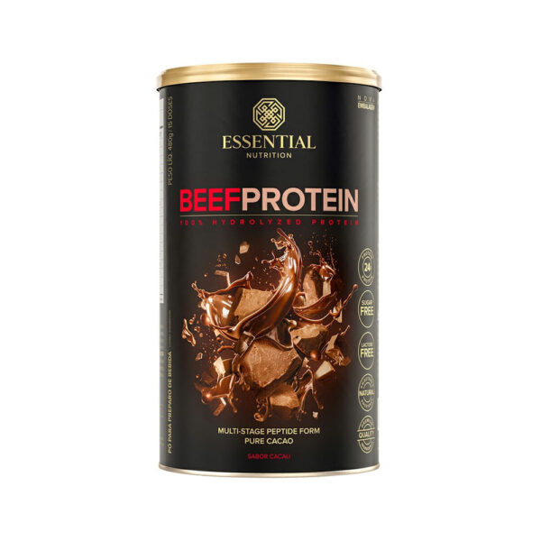 Beef Protein Essential Nutrition Sabor Cacau 480g