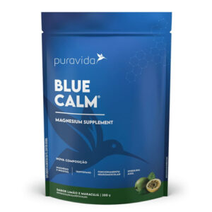 Suplemento de Magnésio Puravida Blue Calm Magnesio Maracujá e Limão 350g