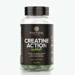 Suplemento Alimentar em Gomas Creatine Action Sabor Maçã-Verde Essential Nutrition 60 Gomas