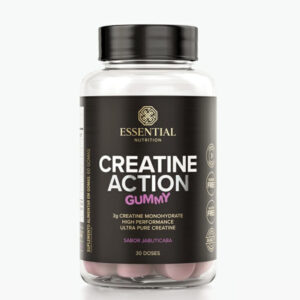 Suplemento Alimentar em Gomas Creatine Action Sabor Jabuticaba Essential Nutrition 60 gomas