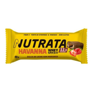 Barra de Proteína Nutrata Havanna Whey Grego Doce de Leite com Morango 40g
