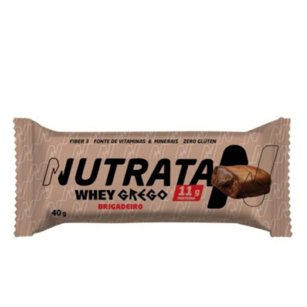 Barra de Proteína Nutrata Whey Grego Brigadeiro 40g