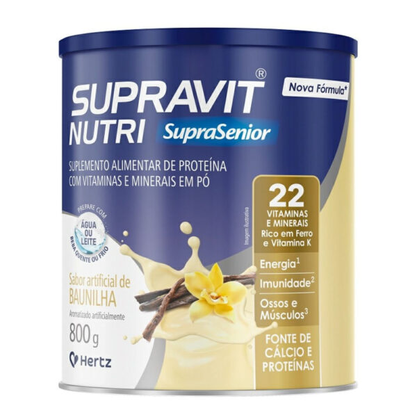 Suplemento Alimentar Hertz Supravit Nutri SupraSenior Baunilha 800g