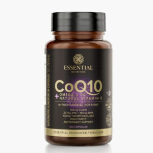 CoQ10 + Omega 3TG + Natural Vitamin E Essential Nutrition 120 cápsulas