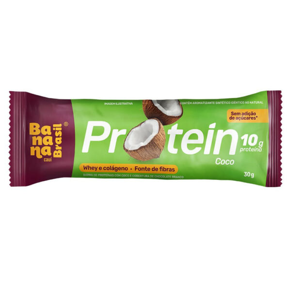 Barra de Proteínas Banana Brasil Sabor Coco 30g