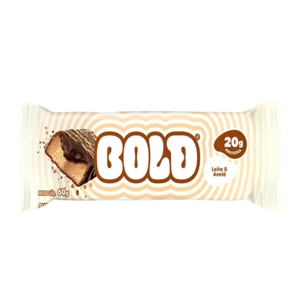 Barra de Proteínas Bold Sabor Leite e Avelã 60g