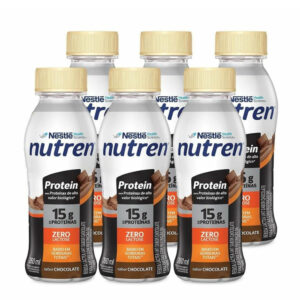 Bebida Láctea Nutren Protein Sabor Chocolate Pack 6 unidades 260ml cada