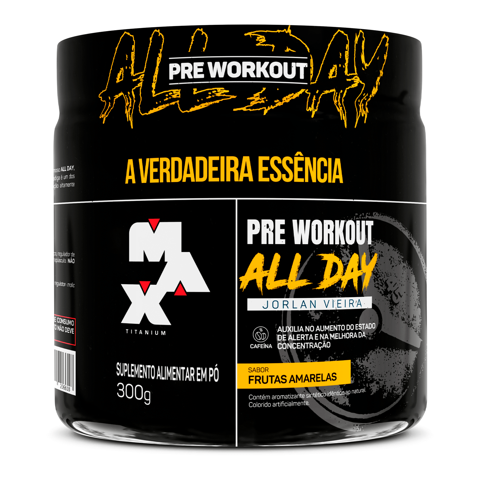 All Day Jorlan Vieira pote 300g Frutas Amarelas