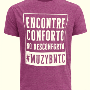 Camiseta Conforto no Desconforto Mescla Bordo M