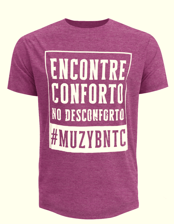 Camiseta Conforto no Desconforto Mescla Bordo GG