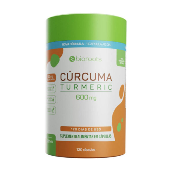 Curcuma 600Mg Bioroots 120 Cápsulas