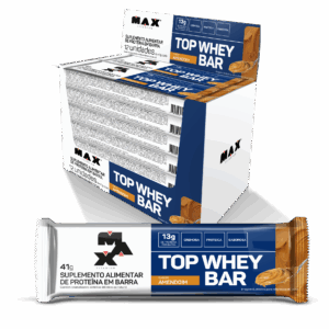 Top Whey Bar 41g Amendoim 12 Unidades