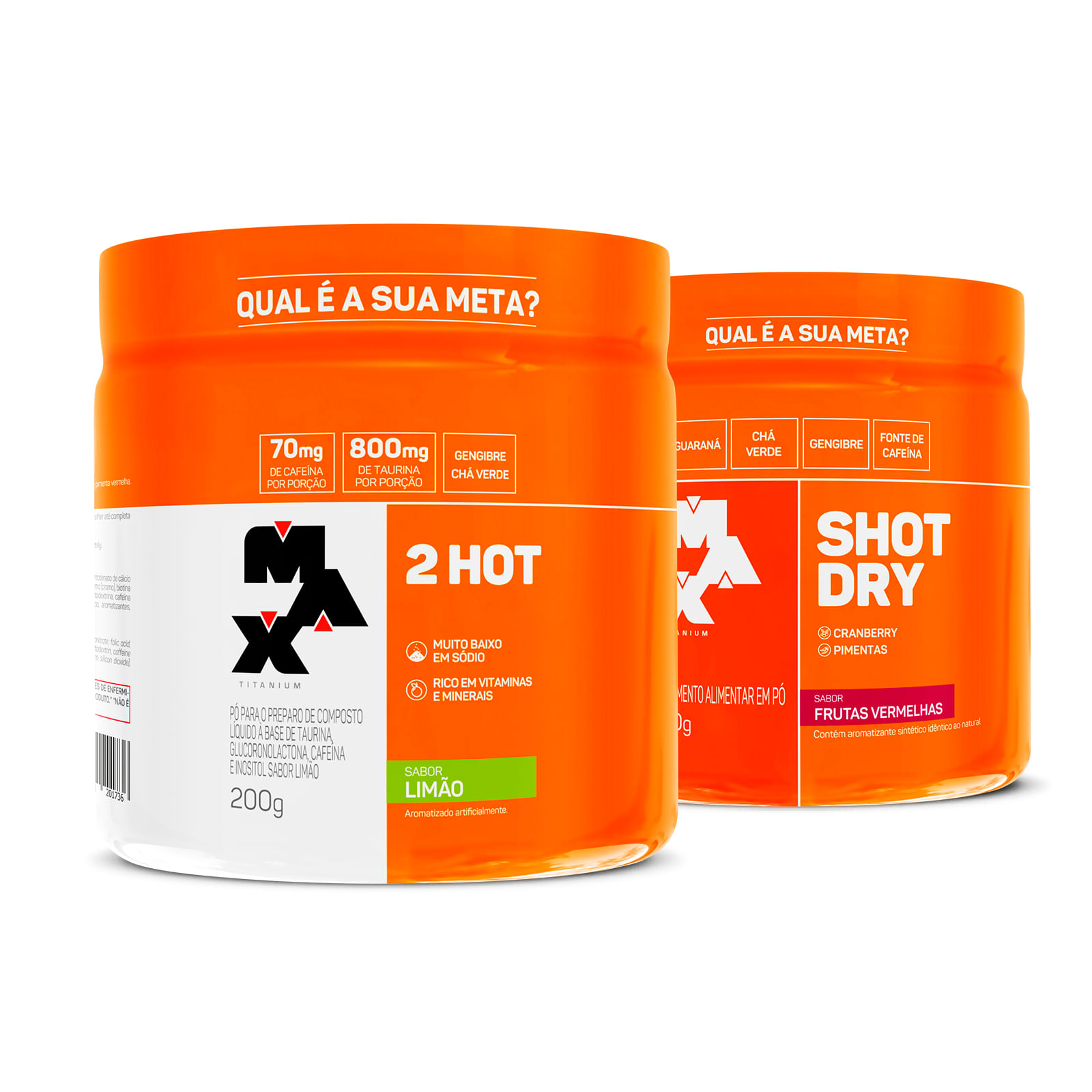 Kit Queima Calórica Extrema: Shot Dry + 2Hot Frutas Vermelhas – Limão