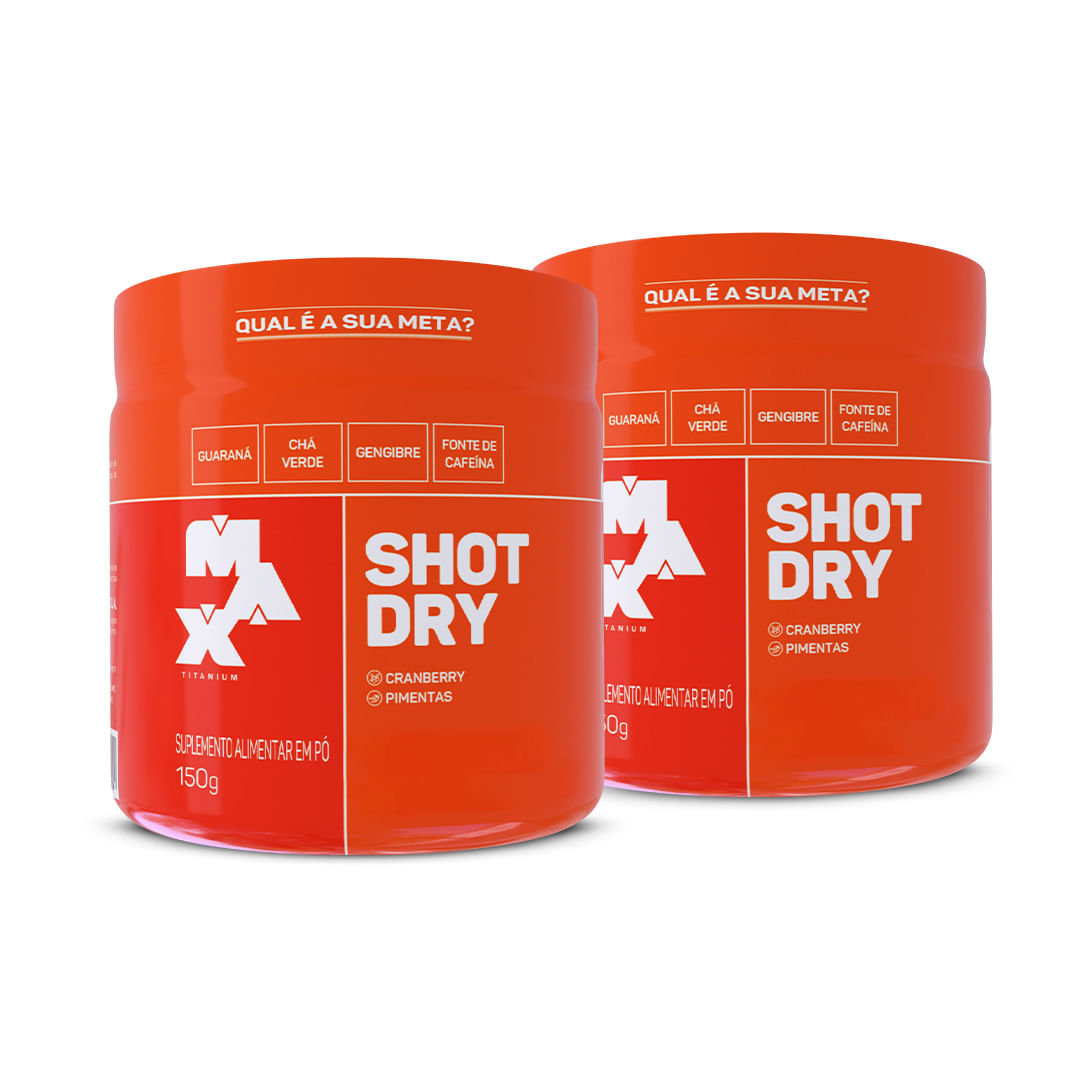 Pack 2X Shot Dry150g Frutas Vermelhas +Frutas Vermelhas