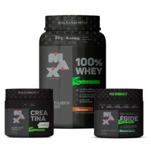 Kit Se Quiser Sim! 100% Whey Capuccino + Creatina Creapure 250g + Égide 300g Abacaxi com Hortelã
