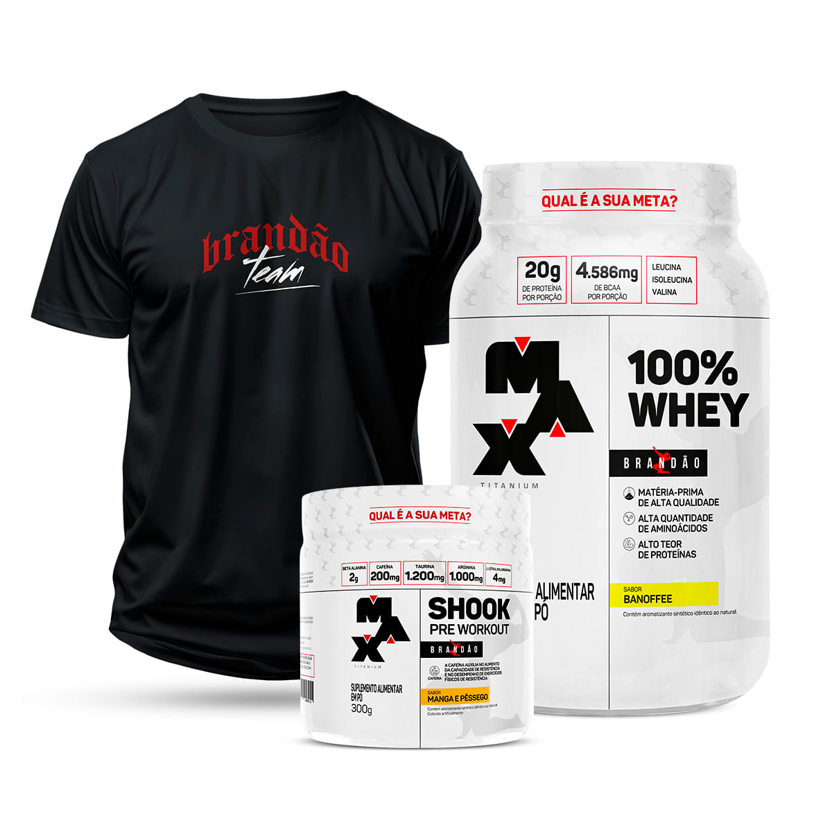 Kit Brandão Pro Banoffe – Manga e Pêssego – Camiseta P