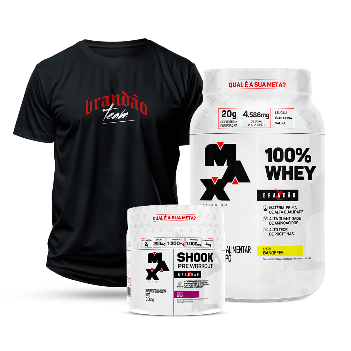 Kit Brandão Pro Banoffe – Manga e Pêssego – Camiseta XG