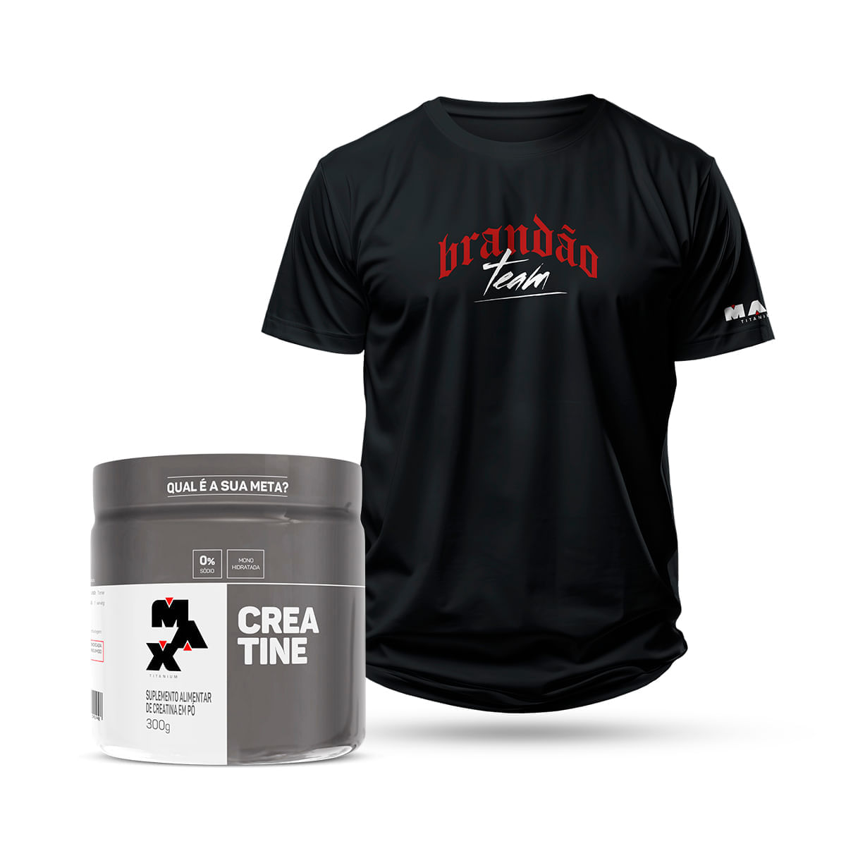 Kit Creatina 300g + Camiseta Elite Team Show – Team Brandão Kit Creatina 300g + Camiseta XG Elite Team Show – Team Brandão