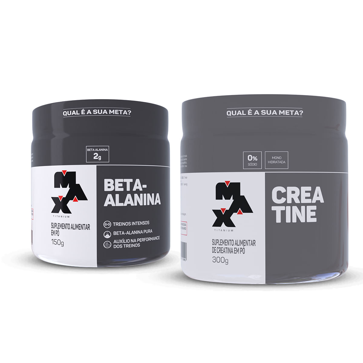 Kit Creatina 300g + Beta Alanina 150g Kit Creatina 300g + Beta Alanina