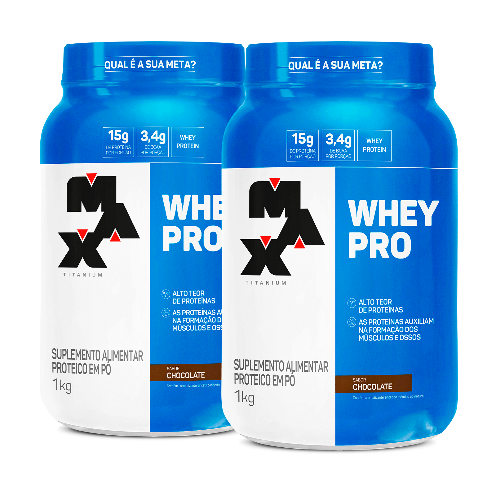 Pack 2x Whey Pro 1Kg Chocolate – Chocolate