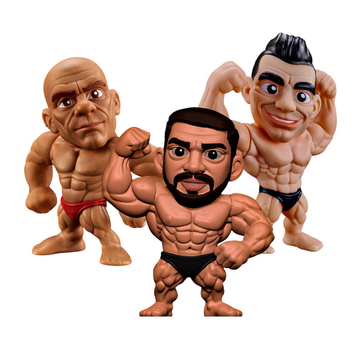 Kit Bonecos Colecionáveis – Ramon Dino, Brandão e Jorlan