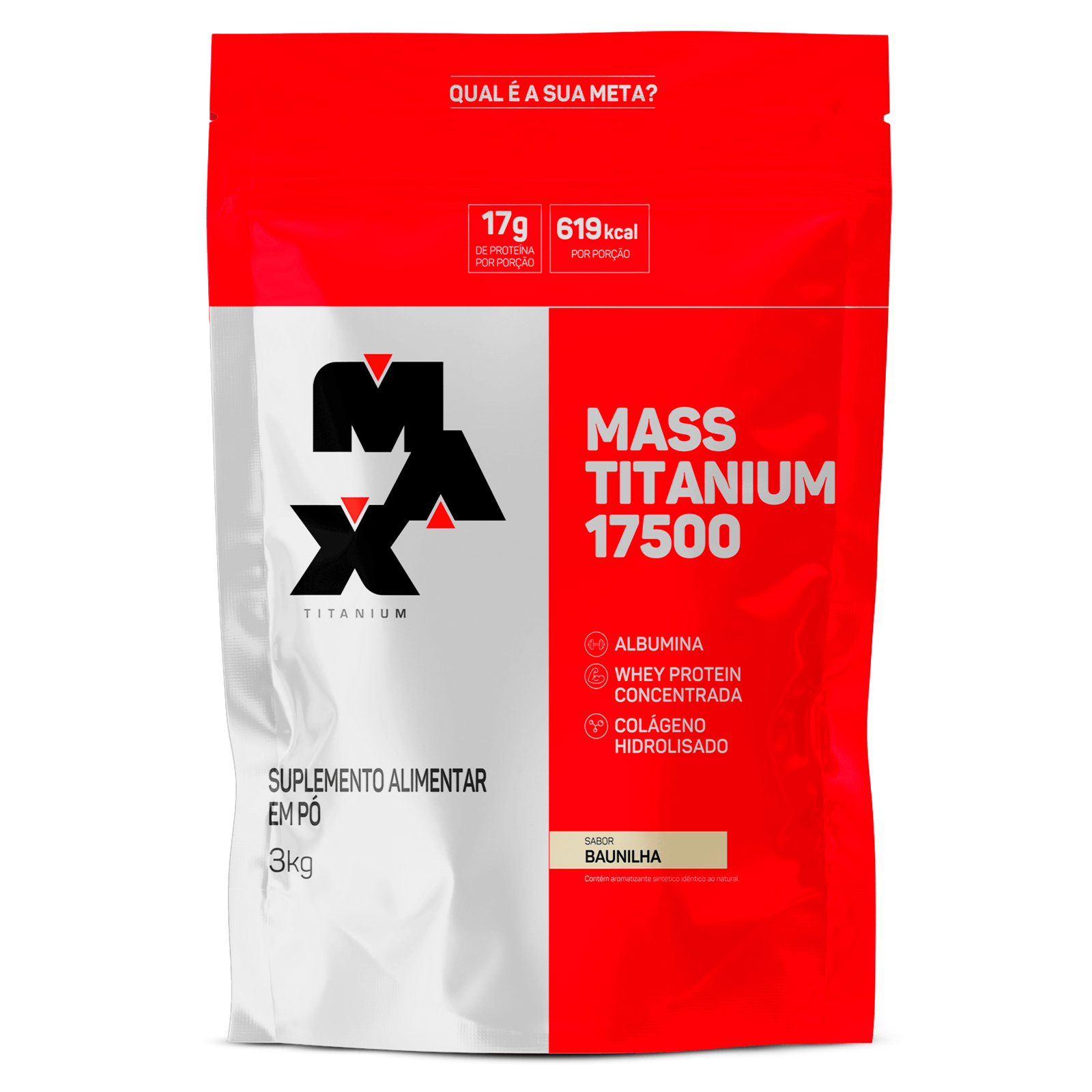 Mass Titanium Refil 3Kg Baunilha
